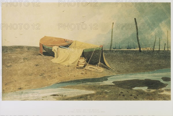 Sell Cotman, Bateau sur la plage