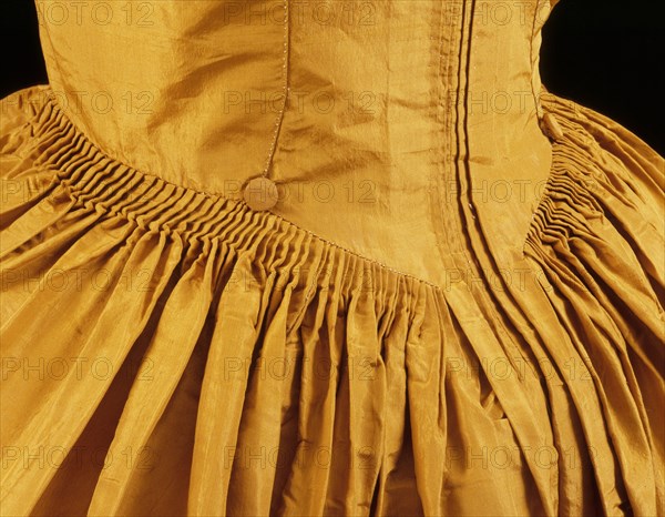 Polonaise style robe. England, late 18th century