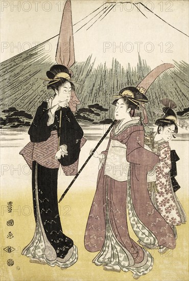 Toyokuni, Daimyos Lord's procession