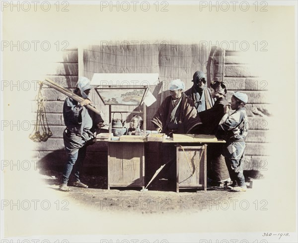 Beato, Un stand de thé