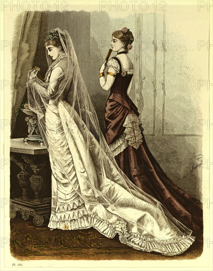 Bridal costume. England, mid-19th century