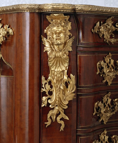 Library Commode. Fonthill Splendens, Wiltshire, England, mid-18th century