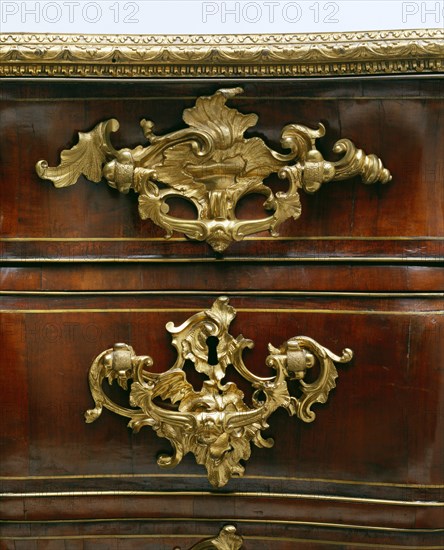 Library Commode. Fonthill Splendens, Wiltshire, England, mid-18th century