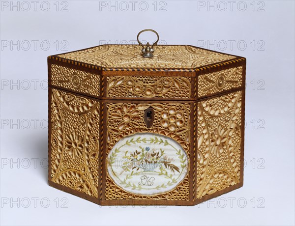 Tea Canister, by M. Skeet. Long Melford, Suffolk, England, early 19th century