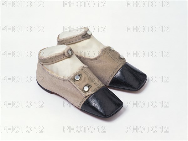 Pair of Children's Shoes, by C.S. Gillman. England, mid-19th century