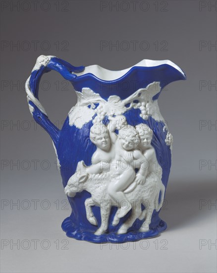 Silenus Jug, by Minton & Co. Stoke-on-Trent, Staffordshire, England, mid-19th century