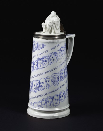 Shaving Mug with Heroes, by Richard Redgrave. England, 1848