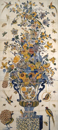 Tile panel. Dutch, Netherlands, 17th century