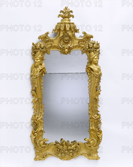 Mirror, by Matthias Lock. England, mid-18th century