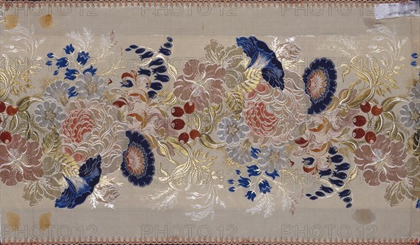 Coventry Town Ribbon, by M.Clack. Coventry, England, mid-19th century