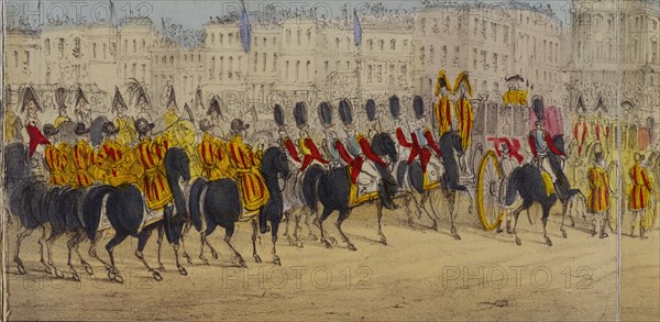 The Queen's Coronation Procession. London, England, 1838