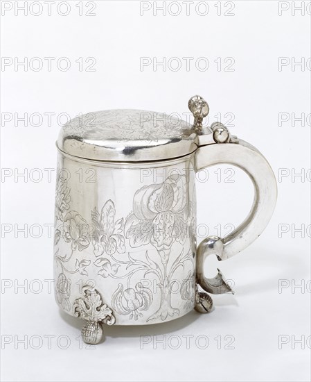 Peg Tankard, by John Plummer. England, mid-17th century