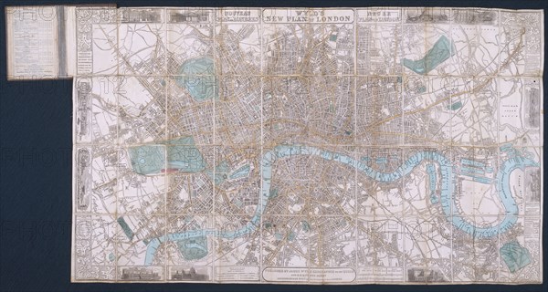 Wyld's New Plan of London, by James Wyld. London, England, 1851