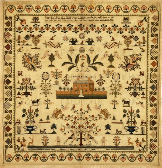 Sampler. England, 19th century