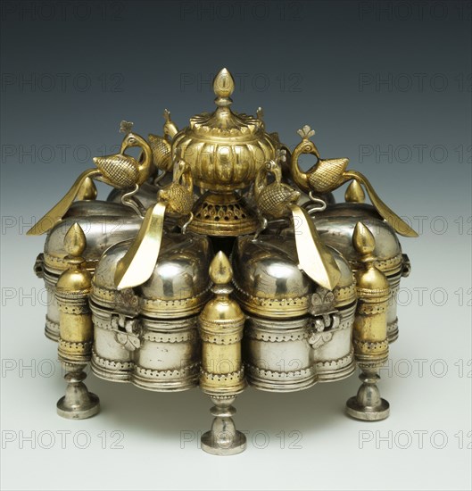 Spice Box. Malwa, India, 19th century