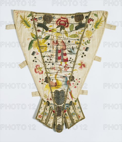 Stomacher. England, 18th century