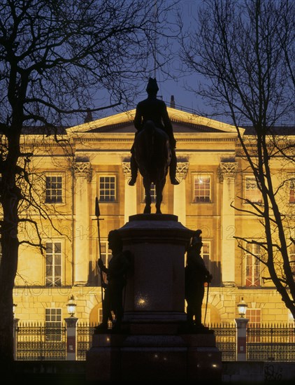 Front of Apsley House at Dusk