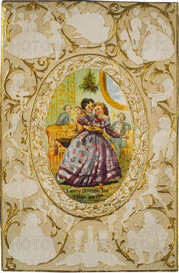 Victorian Christmas Card. England, 19th century