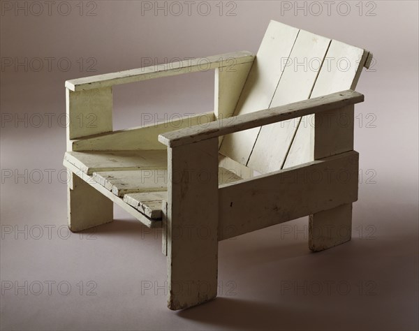 Crate Chair, by Gerrit Thomas Rietveld. Amsterdam, Netherlands, early 20th century