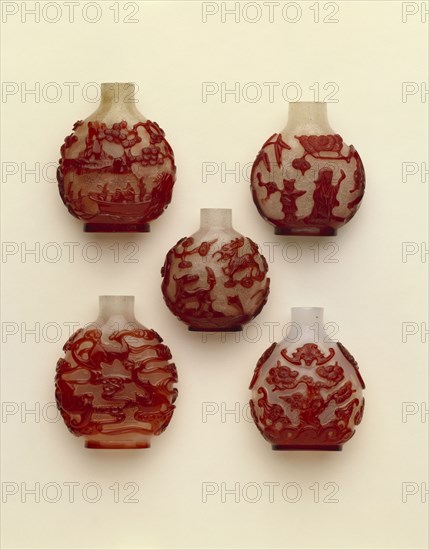 Snuff bottles. China, 18th-19th century