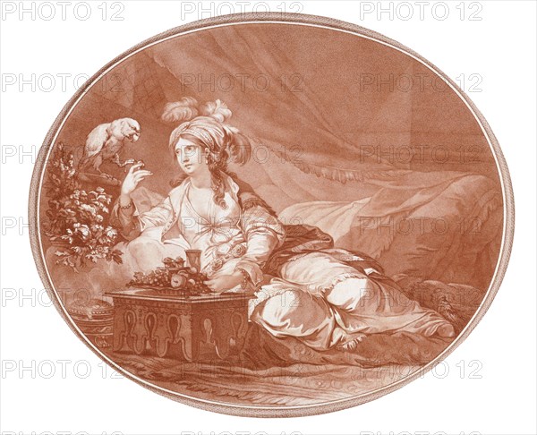 A Sultana, by P.J. Loutherbourg. Middle East, 18th-19th century