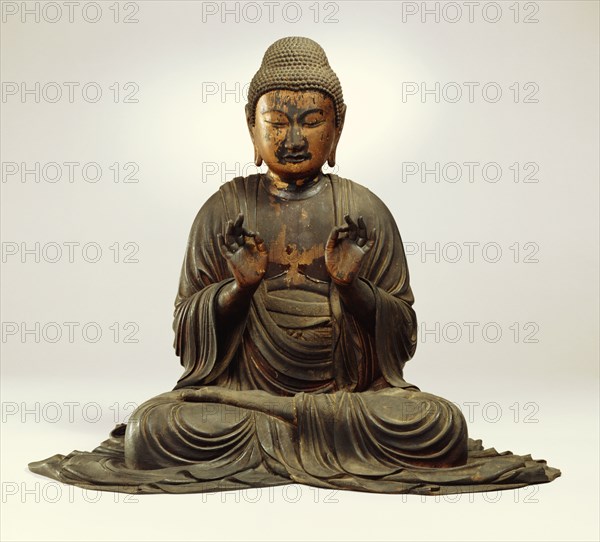 Seated figure of Amida Buddha. Japan, 13th century