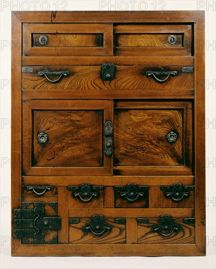 Merchant's Shop Chest. Japan, Kanazawa, late 19th century