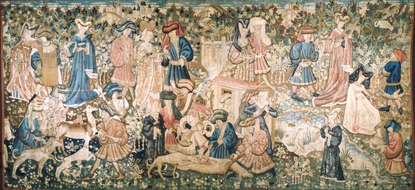 Devonshire Hunting Tapestry - Deer Hunt. Southern Netherlands, 15th century