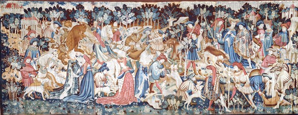 The Devonshire Hunting Tapestry - Boar & Bear Hunt. Southern Netherlands, 15th century
