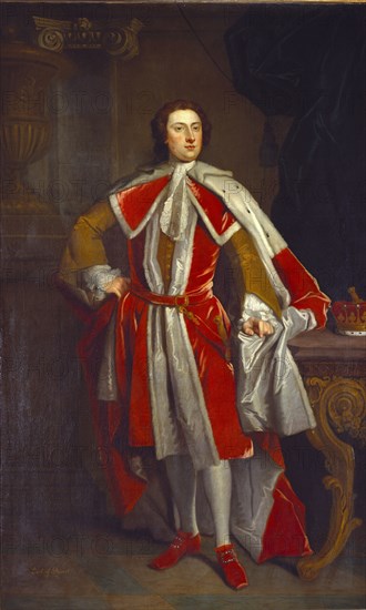 Lionel Tollemache, 4th Earl of Dysart, by John Vanderbank. England, 17th-18th century