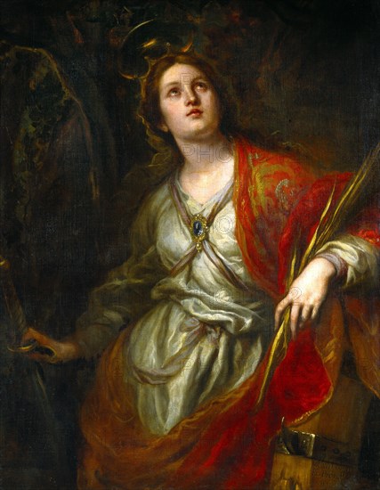 St Catherine of Alexandria, by Claudio Coello. Madrid, Spain, 17th century