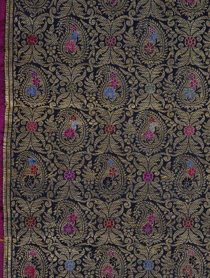 Gold brocade. Varanasi, India, late 19th century