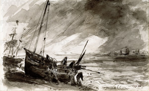 Constable, La mer à Brighton