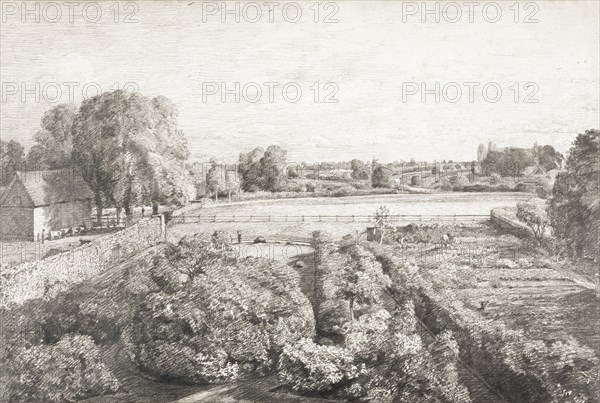 Constable, Vue du jardin potager de la maison Golding Constable à East Bergholt