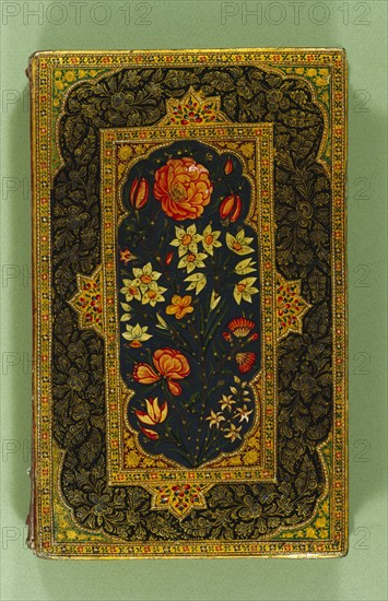 Back Cover of a manuscript, by Nizami. Persia, 19th century