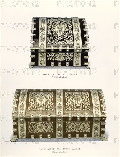 Caskets of Vizagapatam. England, 1886