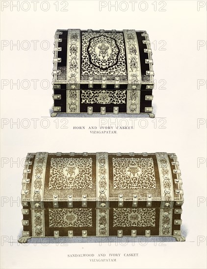 Caskets of Vizagapatam. England, 1886