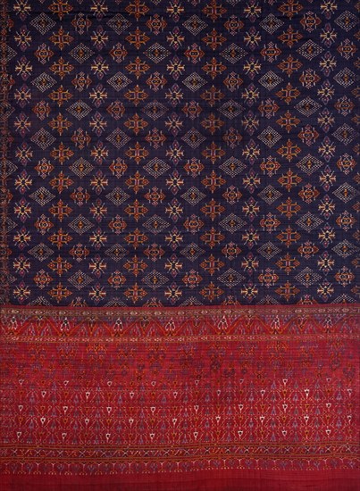 Selendang or shoulder-cloth. Kelantan, Malaysia, 19th century