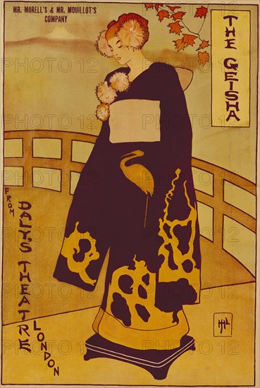 The Geisha, by David Allen & Sons ltd. Scarborough, England, 19th century