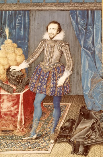 Richard Sackville, 3rd Earl of Dorset, by Isaac Oliver. England, 1616
