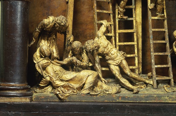 The Descent from the Cross, by Jacopo SansoviN. Rome, Italy, 16th century