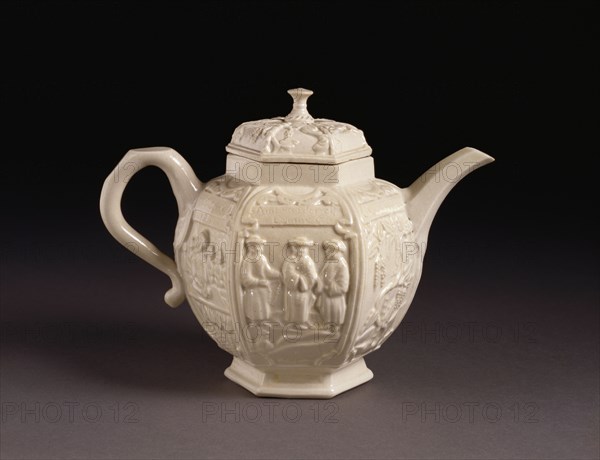 The Grand Tartar Teapot. Stoke-on-Trent, England, 1745