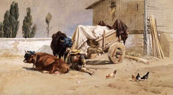 La Siesta, by Richard Beavis. England, 19th century