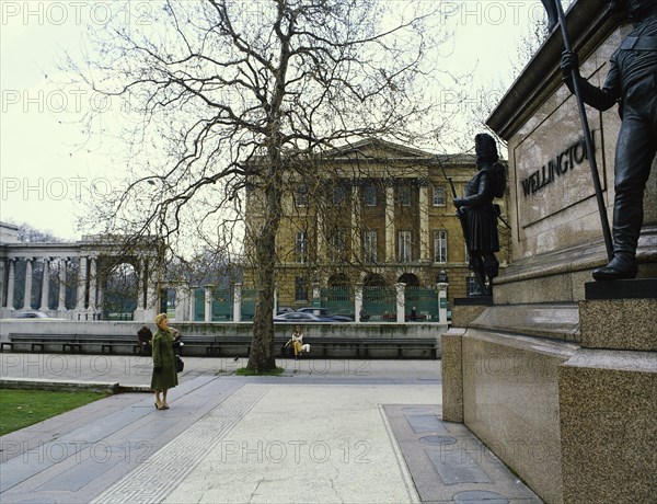 Exterior view of Apsley House. London, England