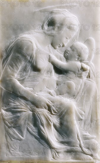Virgin and Child, by Desiderio SettignaN. Florence, Italy, 15th century