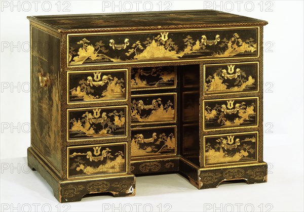 Mr and Mrs Child's bedchamber and dressing table. London, England, 18th-19th century