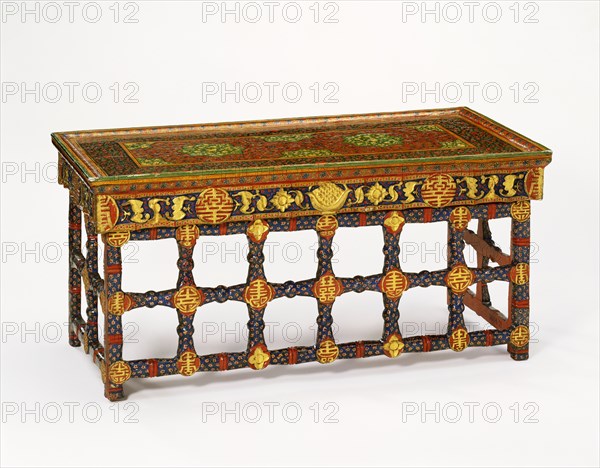 Folding table. Kashmir, India, late 18th century