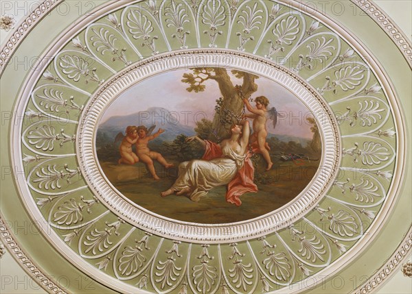 Ceiling roundel. London, England, 18th century