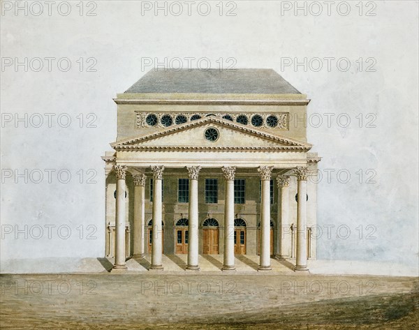 Haymarket Theatre, by John Nash. London, England, 1820
