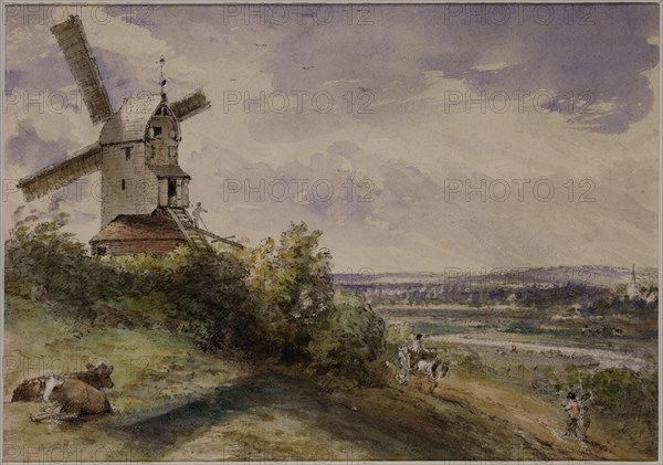 Constable, Moulin à vent à Stoke, près d'Ipswich